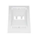Placa de Pared Vertical Ejecutiva para 2 Puertos Mini-Com