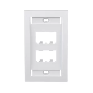 Placa de Pared Vertical Ejecutiva para 4 Puertos Mini-Com