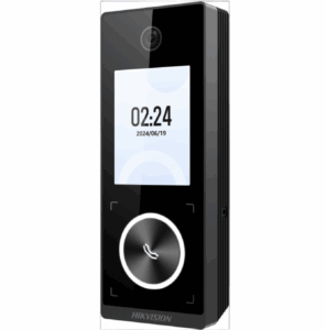 Terminal Facial Min Moe WiFi & PoE con Botón de Llamada y LECTOR DE HUELLA / Exterior IP65 / Tarjetas Virtuales Bluetooth con HikConnect Teams / HIK-IA