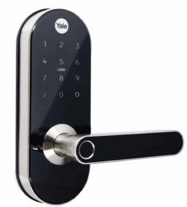 Cerradura Digital YMC420 / con Teclado Táctil / lector de Tarjetas / Huellas / Incluye HUB / compatible con YALE CONNECT